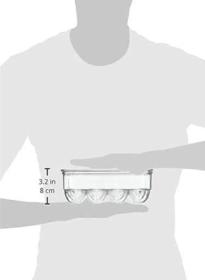 Birvan Stackable Acrylic Covered Egg Storage Box or Egg Trays for Refrigerator, Carrier Bin - Holds 12 Eggs - 1 Pack - Clear - Image 3